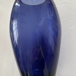 LSA Poland Contemporary Blue Vase NWT